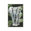 Picture of Elephant In The Forest _GroupedProduct_Rectangle_Portrait_Canvas_Framed_