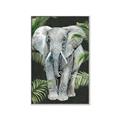 Picture of Elephant In The Forest _GroupedProduct_Rectangle_Portrait_Canvas_Framed_