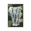 Picture of Elephant In The Forest _GroupedProduct_Rectangle_Portrait_Canvas_Framed_