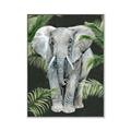 Picture of Elephant In The Forest _GroupedProduct_Rectangle_Portrait_Canvas_Framed_