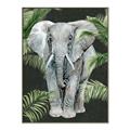 Picture of Elephant In The Forest _GroupedProduct_Rectangle_Portrait_Canvas_Framed_