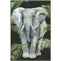 Picture of Elephant In The Forest _GroupedProduct_Rectangle_Portrait_Canvas_Framed_