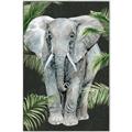 Picture of Elephant In The Forest _GroupedProduct_Rectangle_Portrait_Canvas_Framed_