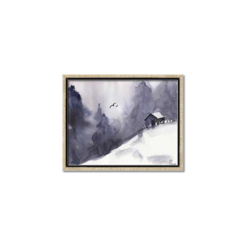 Picture of House On The Hill _GroupedProduct_Rectangle_Landscape_Canvas_Framed_