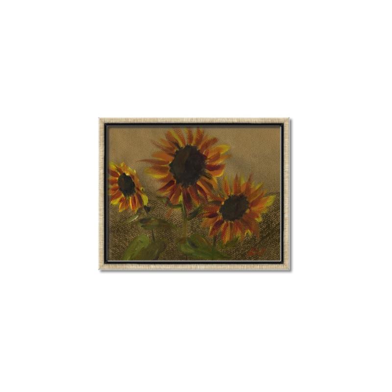 Picture of Sunflower In The Evening II _GroupedProduct_Rectangle_Landscape_Canvas_Framed_