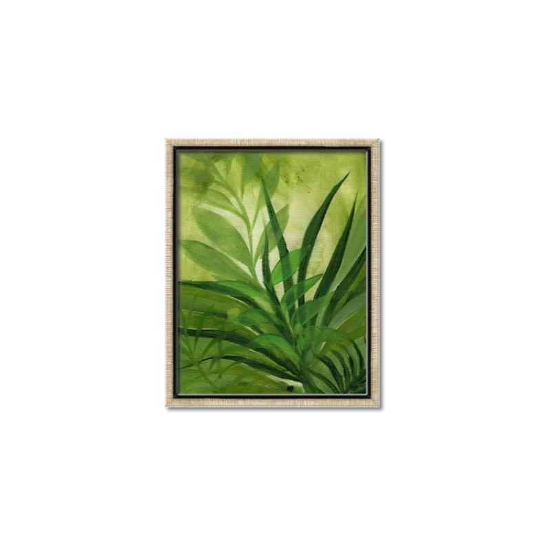 Picture of Fresh Palm Leaves I _GroupedProduct_Rectangle_Portrait_Canvas_Framed_