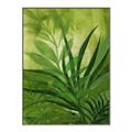Picture of Fresh Palm Leaves I _GroupedProduct_Rectangle_Portrait_Canvas_Framed_