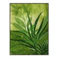 Picture of Fresh Palm Leaves I _GroupedProduct_Rectangle_Portrait_Canvas_Framed_