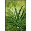 Picture of Fresh Palm Leaves I _GroupedProduct_Rectangle_Portrait_Canvas_Framed_