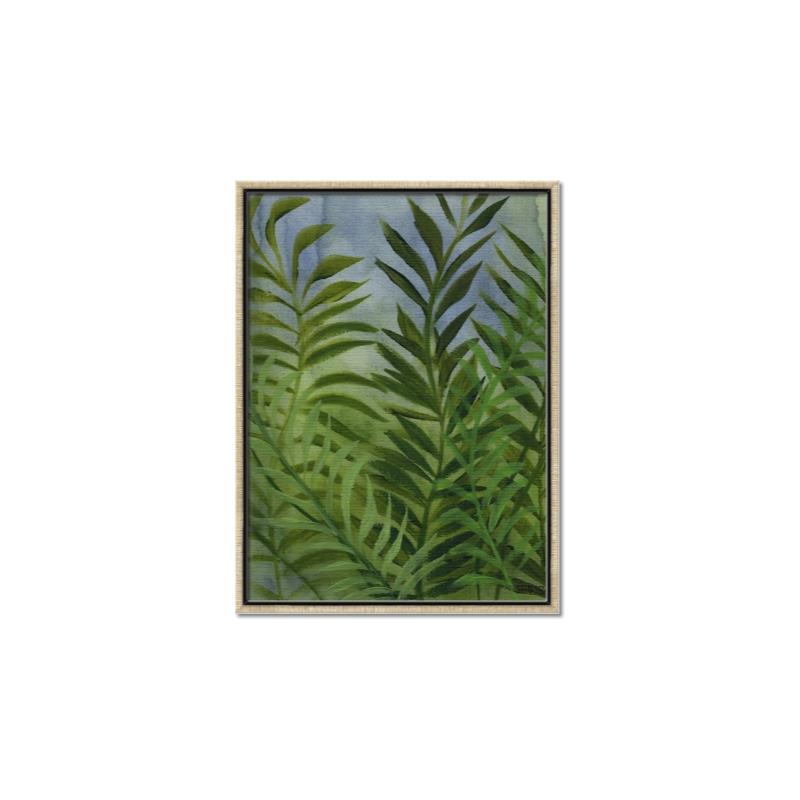 Picture of Fresh Palm Leaves II _GroupedProduct_Rectangle_Portrait_Canvas_Framed_