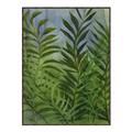 Picture of Fresh Palm Leaves II _GroupedProduct_Rectangle_Portrait_Canvas_Framed_