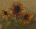 Picture of Sunflower In The Evening II _GroupedProduct_Rectangle_Landscape_Unframed_Print_Only_