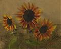 Picture of Sunflower In The Evening II _GroupedProduct_Rectangle_Landscape_Unframed_Print_Only_