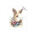 Picture of Sweet Floral Bunny I _GroupedProduct_Rectangle_Portrait_Unframed_Print_Only_