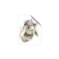 Picture of Sweet Floral Bunny _GroupedProduct_Rectangle_Portrait_Unframed_Print_Only_