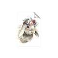 Picture of Sweet Floral Bunny _GroupedProduct_Rectangle_Portrait_Unframed_Print_Only_
