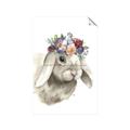 Picture of Sweet Floral Bunny _GroupedProduct_Rectangle_Portrait_Unframed_Print_Only_