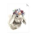 Picture of Sweet Floral Bunny _GroupedProduct_Rectangle_Portrait_Unframed_Print_Only_