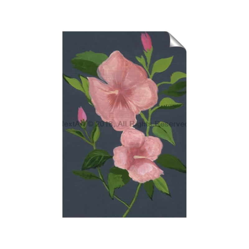 Picture of Pink Tropical Flower _GroupedProduct_Rectangle_Portrait_Unframed_Print_Only_