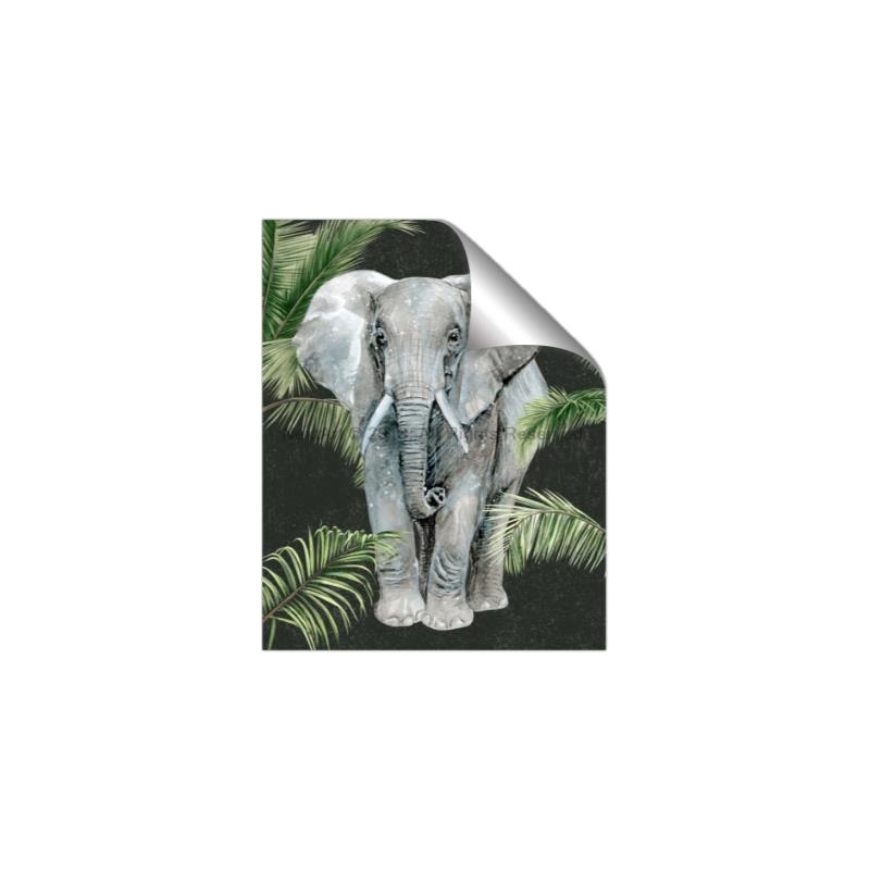Picture of Elephant In The Forest _GroupedProduct_Rectangle_Portrait_Unframed_Print_Only_