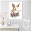 Picture of Sweet Floral Bunny I _GroupedProduct_Rectangle_Portrait_Unframed_Print_Only_