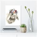 Picture of Sweet Floral Bunny _GroupedProduct_Rectangle_Portrait_Unframed_Print_Only_