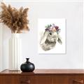 Picture of Sweet Floral Bunny _GroupedProduct_Rectangle_Portrait_Unframed_Print_Only_