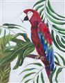 Picture of Red Parrot Paradise I _GroupedProduct_Rectangle_Portrait_Unframed_Print_Only_