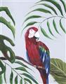 Picture of Red Parrot Paradise II _GroupedProduct_Rectangle_Portrait_Unframed_Print_Only_
