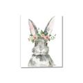 Picture of Floral Bunny _GroupedProduct_Rectangle_Portrait_Canvas_