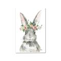 Picture of Floral Bunny _GroupedProduct_Rectangle_Portrait_Canvas_