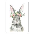Picture of Floral Bunny _GroupedProduct_Rectangle_Portrait_Canvas_