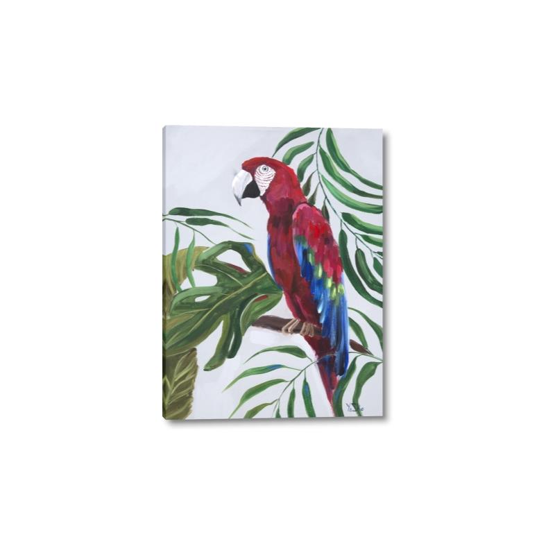 Picture of Red Parrot Paradise I _GroupedProduct_Rectangle_Portrait_Canvas_