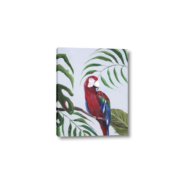 Picture of Red Parrot Paradise II _GroupedProduct_Rectangle_Portrait_Canvas_