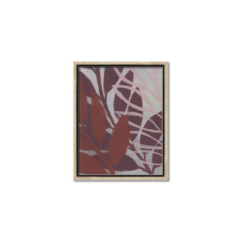 Picture of Leafy Brown _GroupedProduct_Rectangle_Portrait_Canvas_Framed_