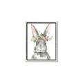Picture of Floral Bunny _GroupedProduct_Rectangle_Portrait_Canvas_Framed_