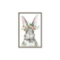 Picture of Floral Bunny _GroupedProduct_Rectangle_Portrait_Canvas_Framed_