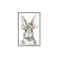 Picture of Floral Bunny _GroupedProduct_Rectangle_Portrait_Canvas_Framed_