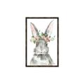 Picture of Floral Bunny _GroupedProduct_Rectangle_Portrait_Canvas_Framed_