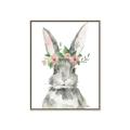 Picture of Floral Bunny _GroupedProduct_Rectangle_Portrait_Canvas_Framed_