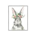 Picture of Floral Bunny _GroupedProduct_Rectangle_Portrait_Canvas_Framed_
