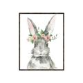 Picture of Floral Bunny _GroupedProduct_Rectangle_Portrait_Canvas_Framed_