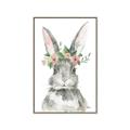 Picture of Floral Bunny _GroupedProduct_Rectangle_Portrait_Canvas_Framed_