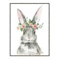 Picture of Floral Bunny _GroupedProduct_Rectangle_Portrait_Canvas_Framed_