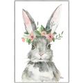 Picture of Floral Bunny _GroupedProduct_Rectangle_Portrait_Canvas_Framed_