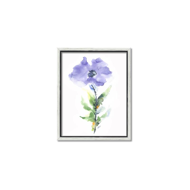 Picture of Purple Petunia I _GroupedProduct_Rectangle_Portrait_Canvas_Framed_