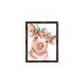 Picture of Flower Piglet _GroupedProduct_Rectangle_Portrait_Canvas_Framed_