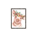 Picture of Flower Piglet _GroupedProduct_Rectangle_Portrait_Canvas_Framed_