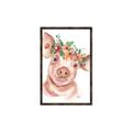 Picture of Flower Piglet _GroupedProduct_Rectangle_Portrait_Canvas_Framed_