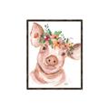 Picture of Flower Piglet _GroupedProduct_Rectangle_Portrait_Canvas_Framed_